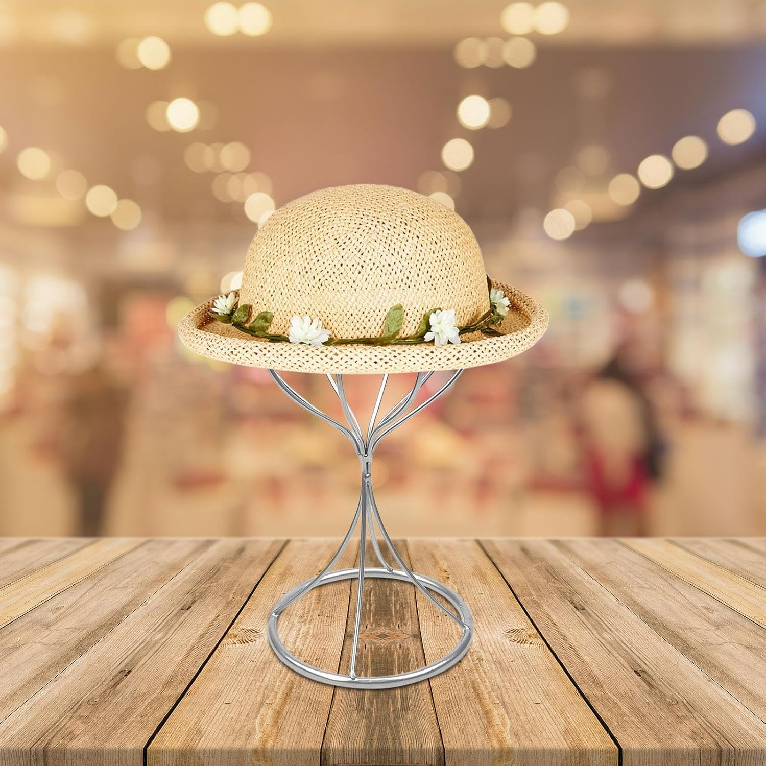 ＡＷＨＡＯ Wire Metal Hat Tabletop Display Stand Holder Multipurpose Baseball Cap Holder image number 4