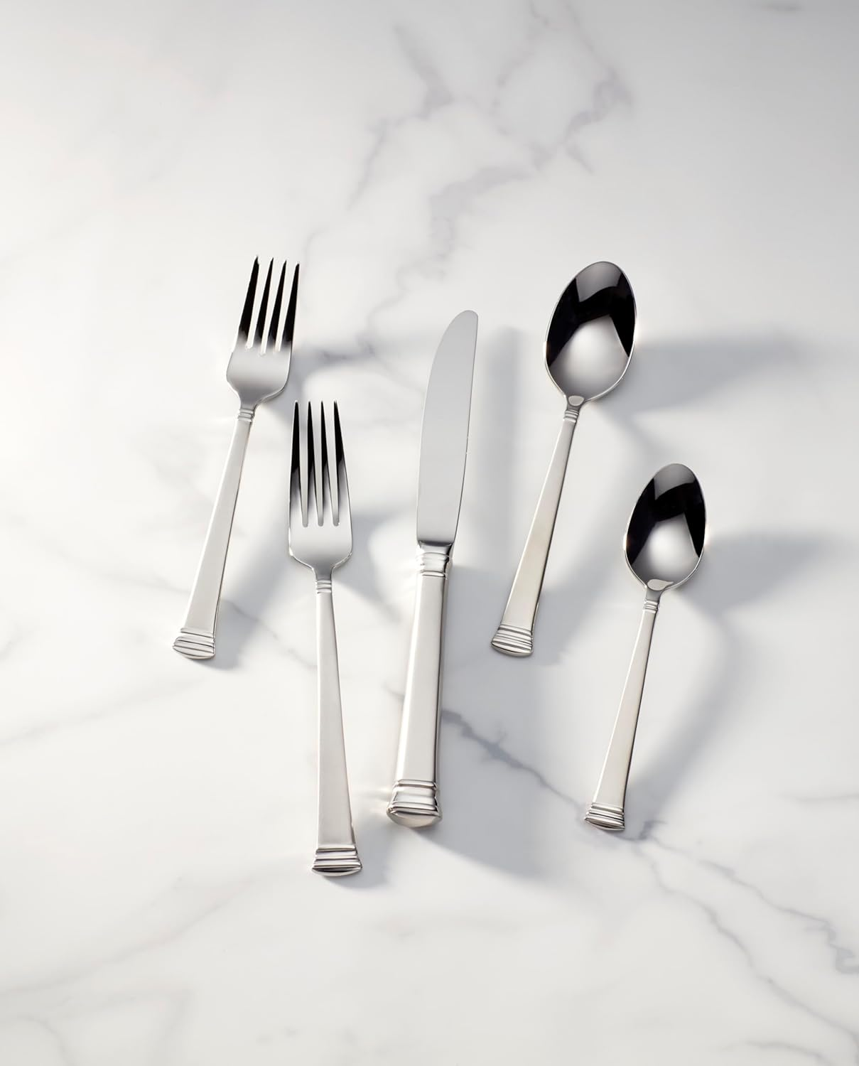 Lenox Eternal 5-Piece Stainless Flatware Placesetting - 9827092, Silver image number 2