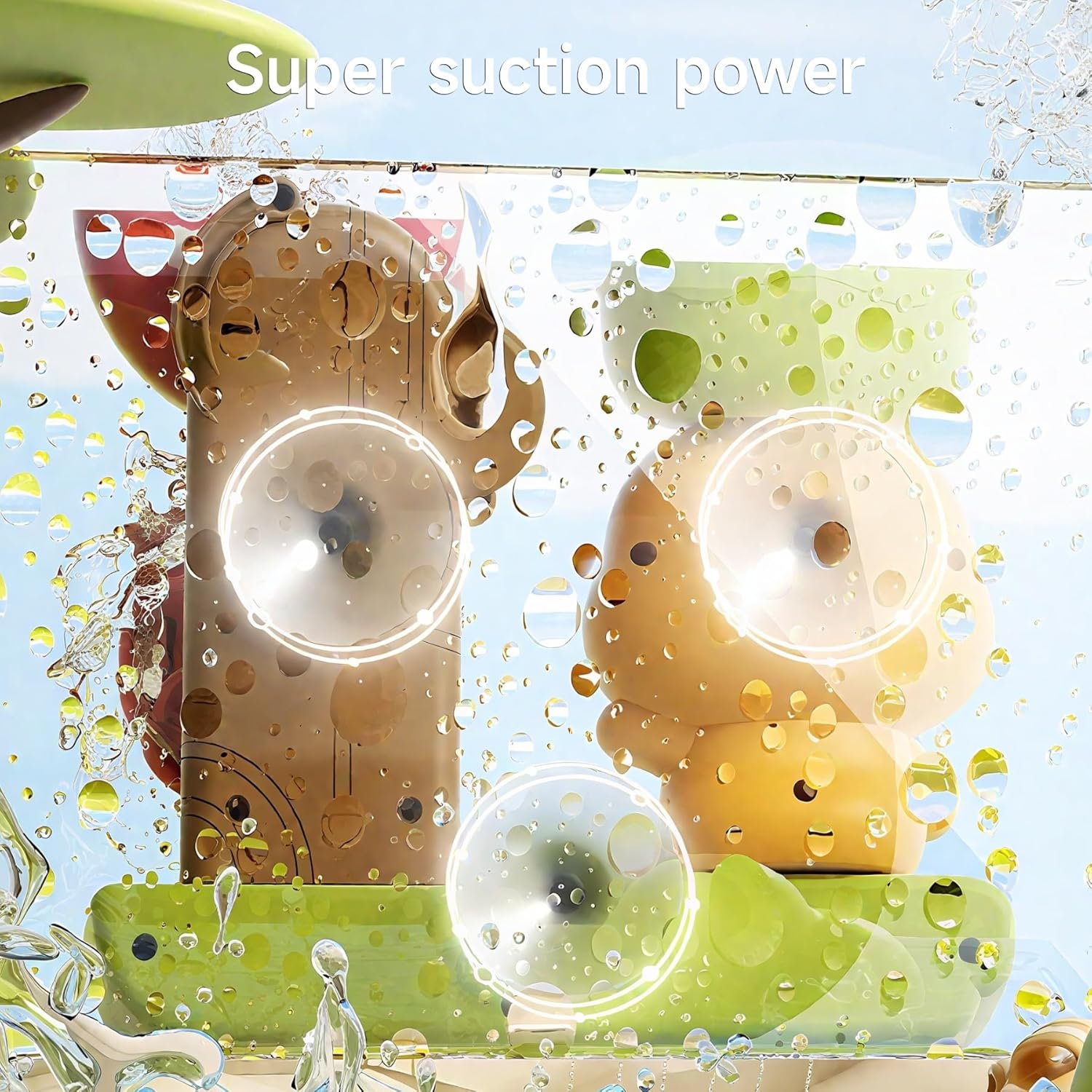 OR or TU Bath Toys Bathtub Toys for Baby Toddler Waterfall Spinning Gears 4Pcs Wind-Up Swimming Bath Toy No Battery Water Toy for Kids 18M+ image number 6