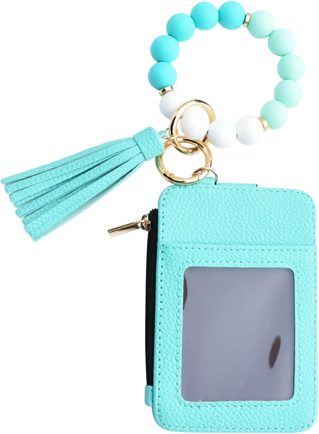 Davivian Key Chain Bracelet Purse - Pearl Tassel Keychain Purse - Card Case for Women | Party Date Birthday Holiday Holiday Shopping Travel, Black, Siehe Beschreibung, See Description