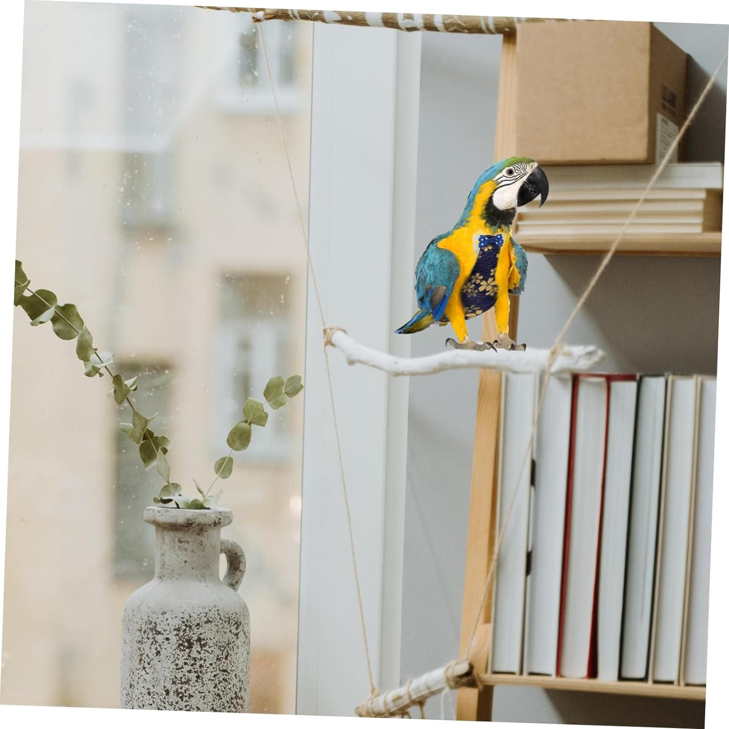 2Pcs Parrot Flight Suit Breathable Birds Diaper for Pet Parrot Diaper Pet Bird Supplies image number 5