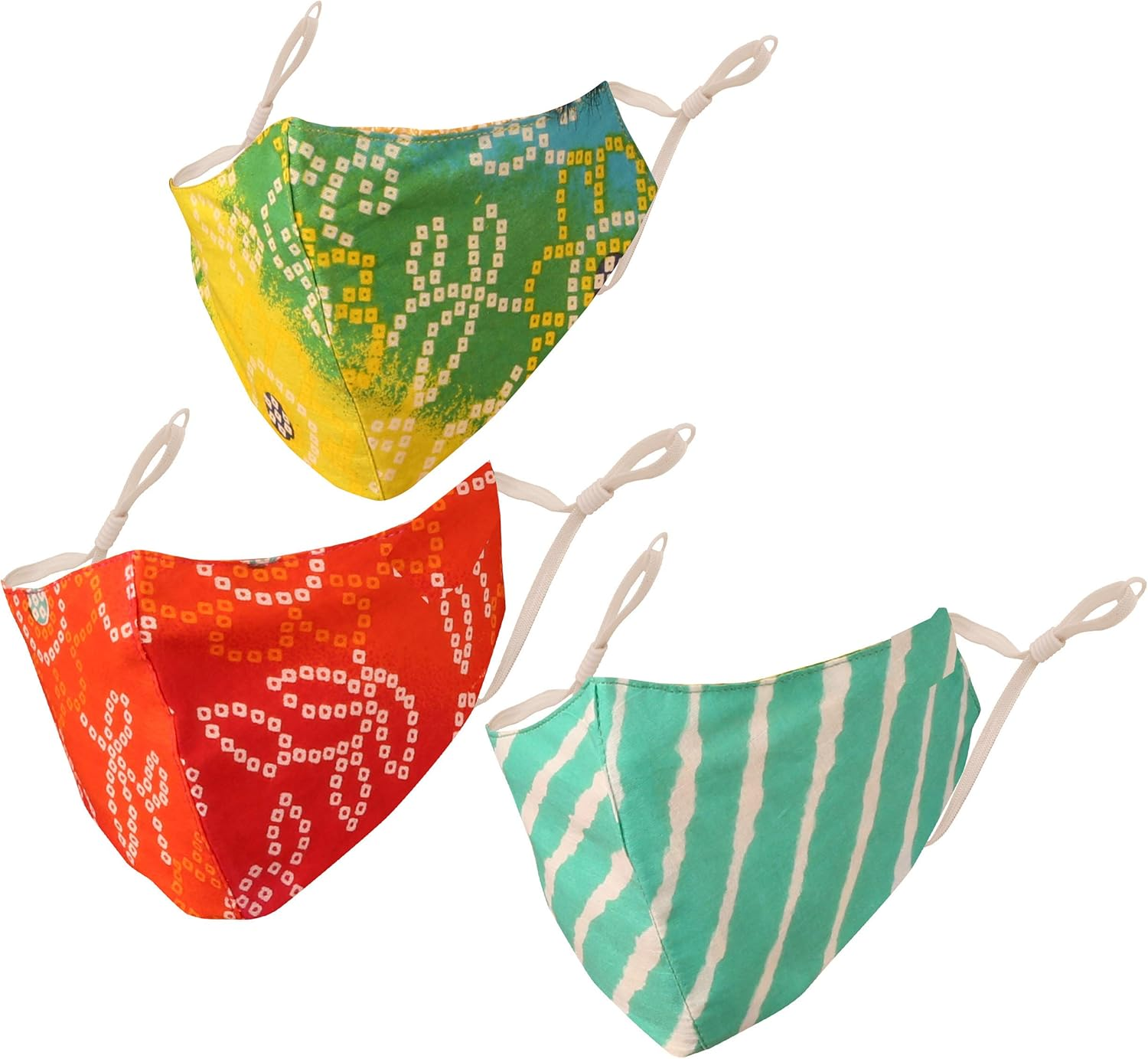 Touchstone Cotton Adjustable Filter Pocket 3 Layer Face Mask Reusable Washable for Men, Women