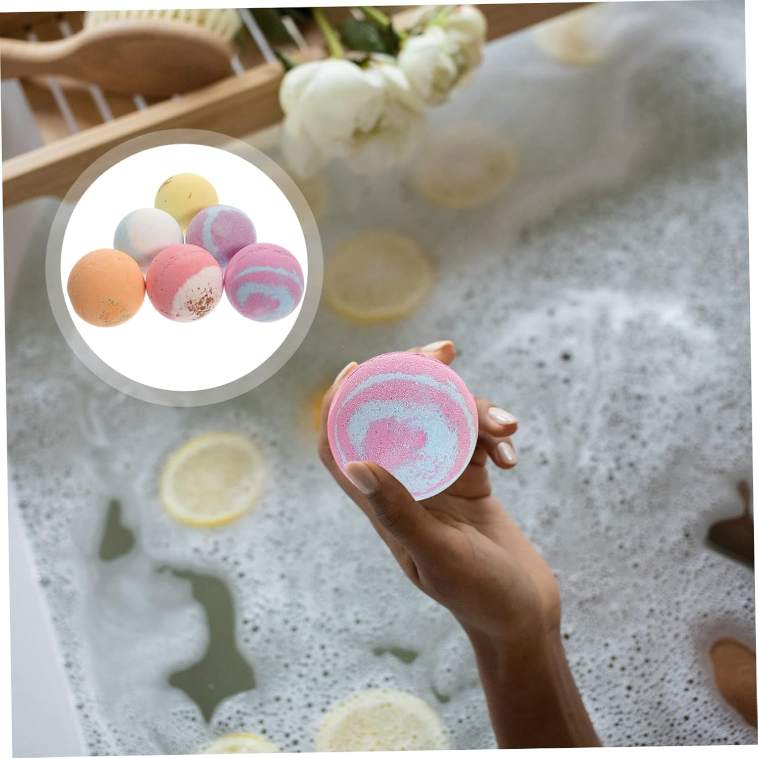 GLEAVI 6Pcs Essential Oil Bath Skin-Friendly Travel Bathing for Relaxation and Soothing Shower for Women and Men image number 4