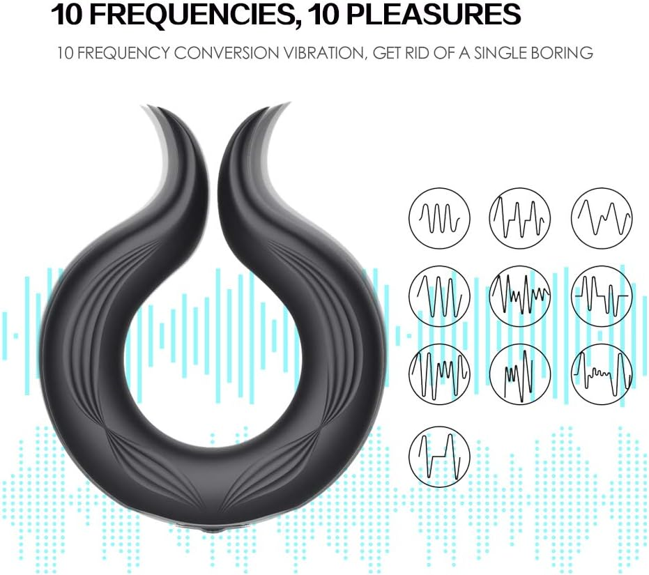 SIDED Motor Structure Elastic and Comfortable Silicone Soft Ring Men'S Long-Lasting Enhancement Ring, Rechargeable Delay Training for Couples Sports Fitness Funny Pocket Toy 1 Count image number 5