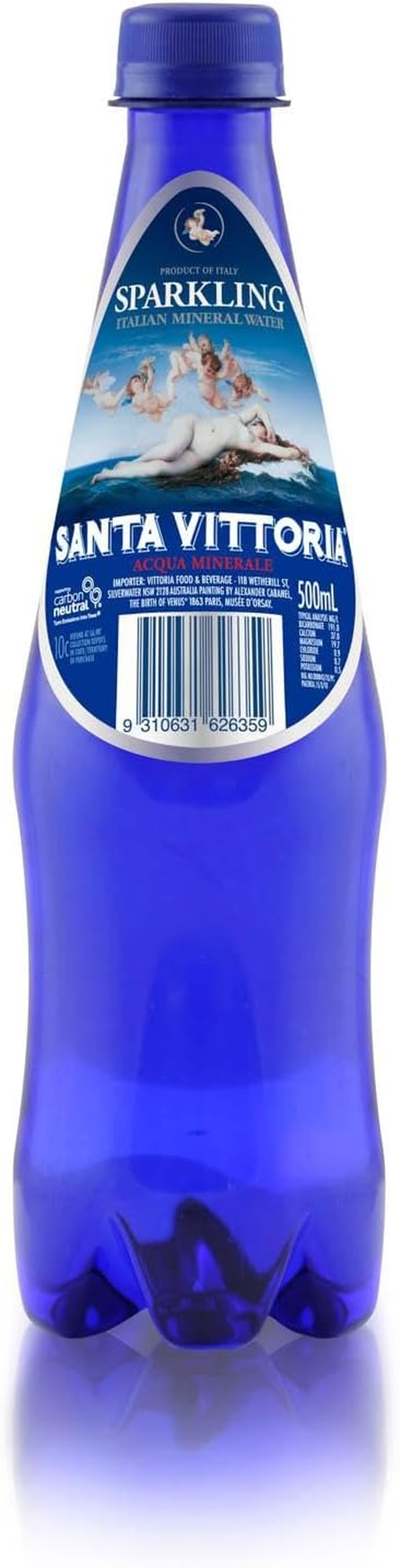 Santa Vittoria Sparkling Mineral Water PET 500ML X 12 Bottles image number 5