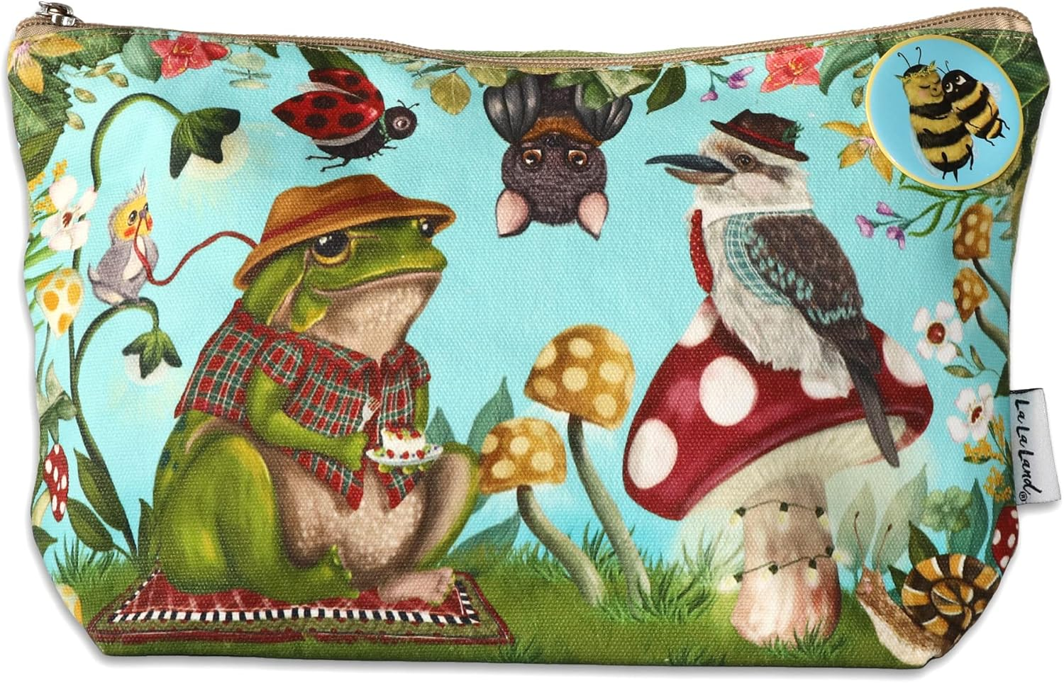 La La Land Travel Pouch Tribute Artists, Makeup Organizer, Makeup Pouch, Travel Essentials, Approx. 28.5 X 20 X 8 Cm