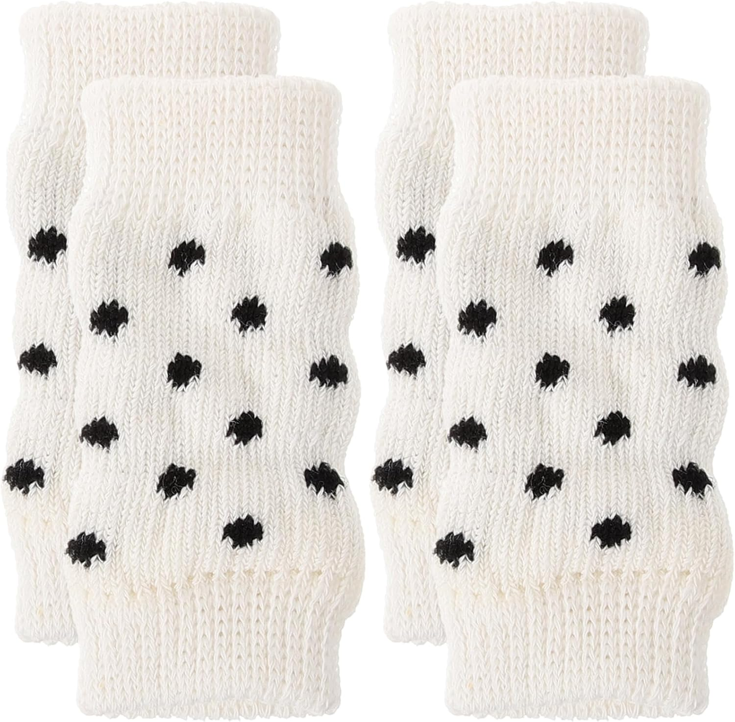 Angoily Pack of 4 Pet Socks Warm Socks Puppy Knee Pads Joint Protection for Dogs Leg Protectors for Dogs Leg Sleeves for Pets Dog Leggings Dog Warmer Cotton White Boots image number 1