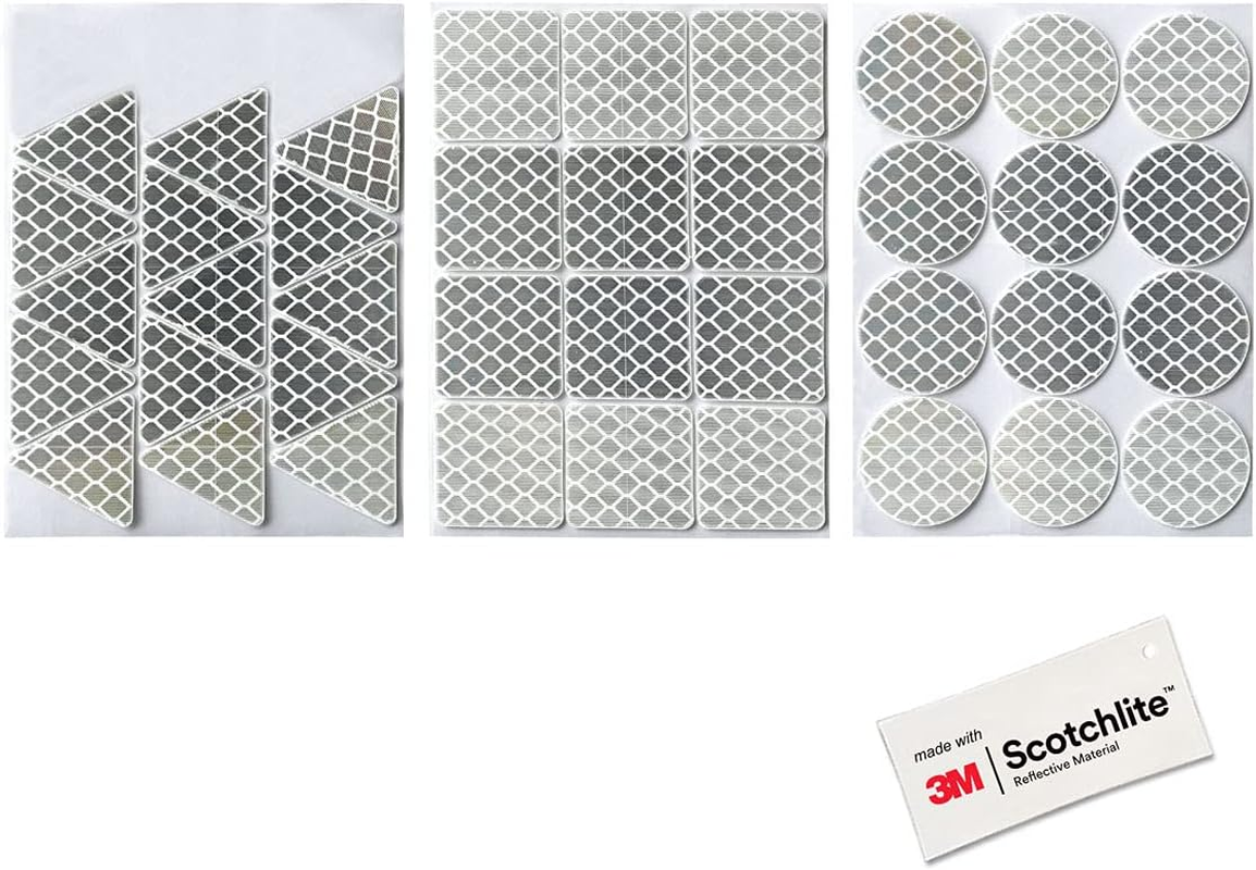 Salzmann 3M Reflective Stickers for Outdoor Use - Waterproof Stickers for Cars, Motorcycles, Helmets - Made with 3M Diamond Grade Reflective Material