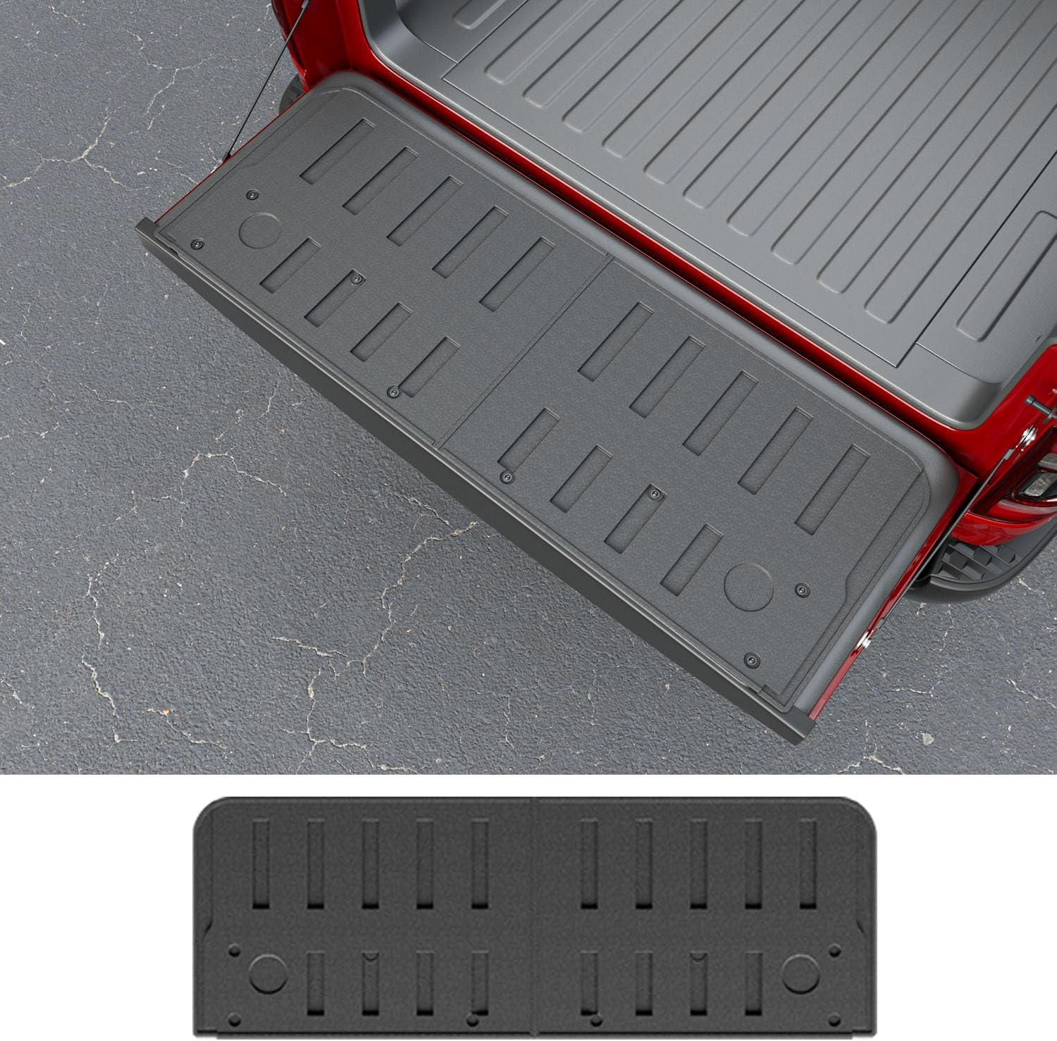 Powoq Tailgate Mat Compatible with 2019-2024 Dodge Ram 1500 Tailgate Protector Tailgate Liner TPE Replacement for 2019-2024 Dodge Ram 1500 Accessories(Tailgate Mat)