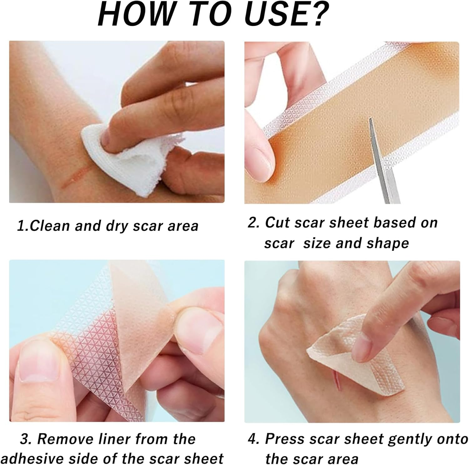 Silicone Scar Sheets Roll (1.6&rdquo;X60&rdquo; | 4Cmx150Cm) Medical Grade Reusable & Waterproof Scar Removal Patch Scar Tape for Keloid C-Section Burns and Acne Scars