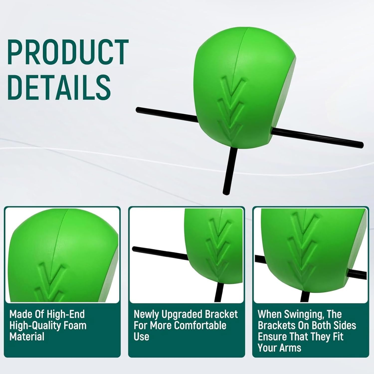 Golf Swing Training Aid - Golf Training Ball - Unique Alignment Rod Head - Helps Train Proper Swing Mechanics, Arm Structure, Sure Set, and Alignment image number 6