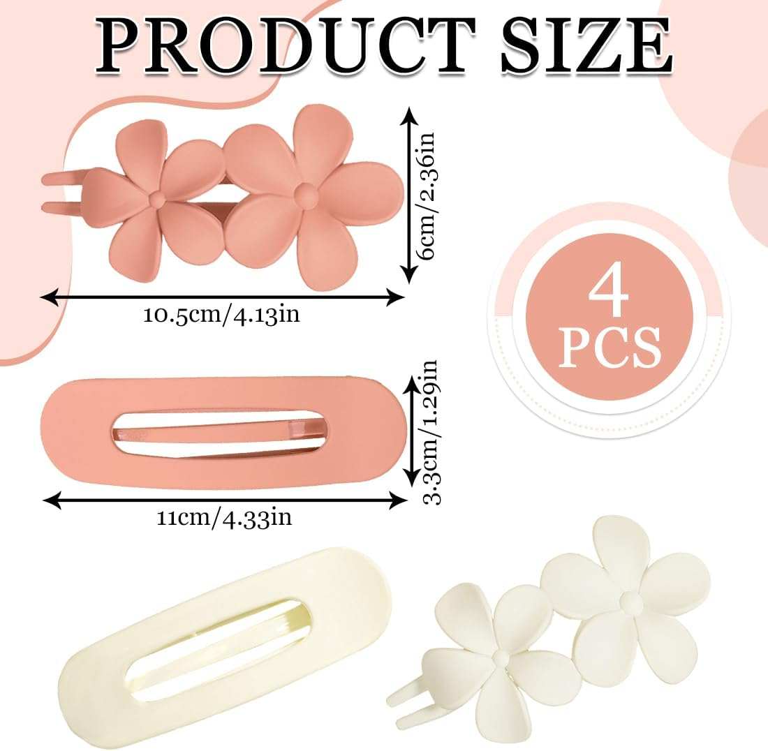 Duck Bill Hair Clip 4 Pieces Alligator Hair Clip Women Hair Clip Plastic Decoration image number 4