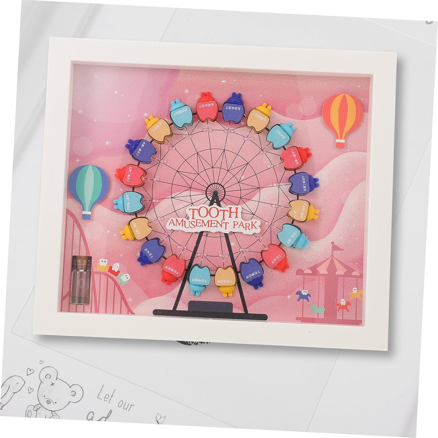 SHOWERORO Tooth Box Keepsake for Boys Decorative Newborn Tooth Storage Present for Cherishing Milestones Durable Design image number 6