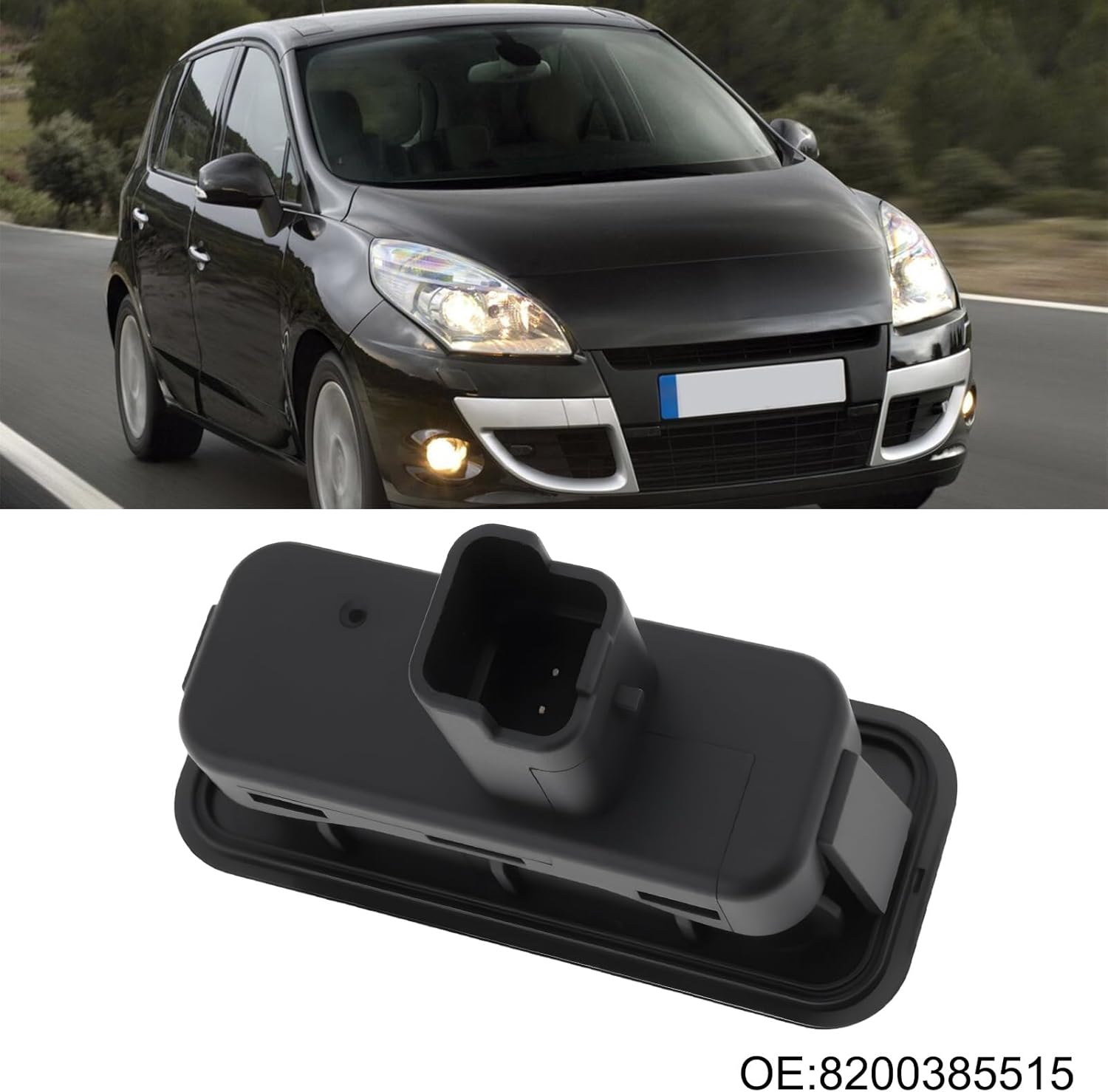 Be in Your Mind Tailgate Boot Switch Button 8200385515 Compatible with Renault Clio III IV Compatible with Megane III