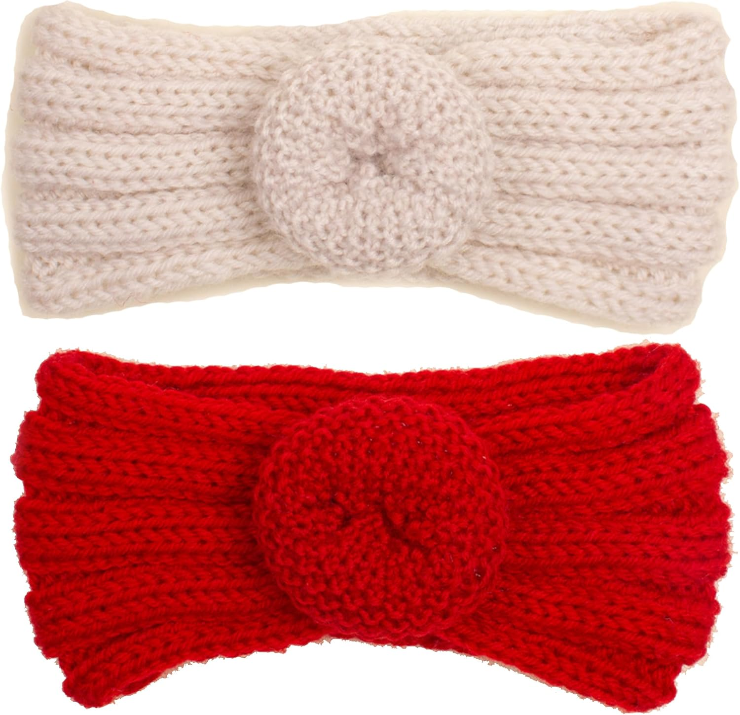 IZUS Turban Headband Baby Girl - Warm Rabbit Knot Hair Band, Knit Head Wrap for Newborn, Toddler and Children