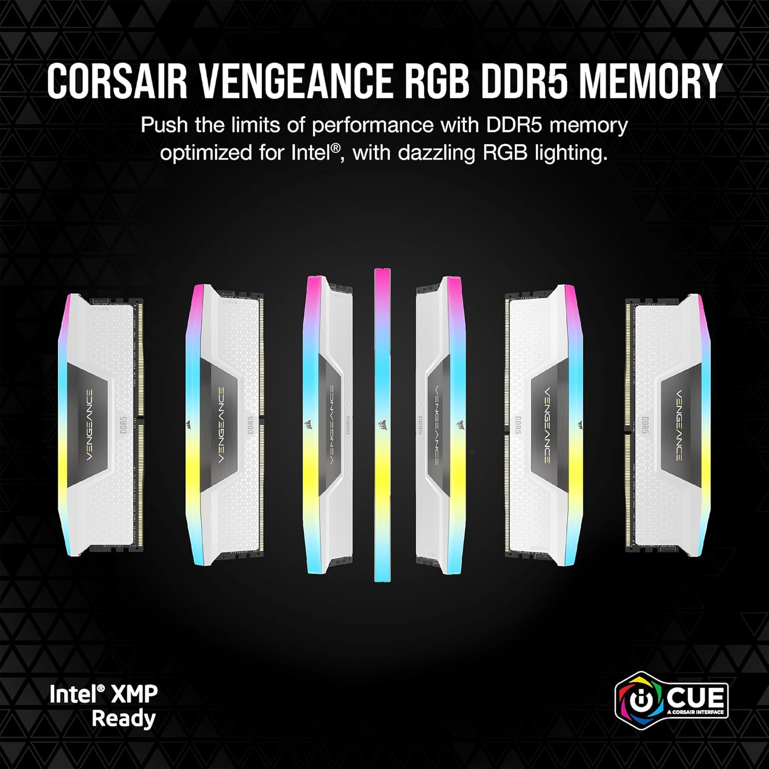 CORSAIR Vengeance RGB DDR5 RAM 64GB (2X32Gb) 6000Mhz CL30 Intel XMP Icue Compatible Computer Memory - White (CMH64GX5M2B6000C30W) image number 2