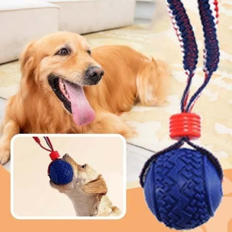 DWYYWSM Interactivedog Toy, Teether with Rope Dog Ball Pet Cchewers Toys, Dog Ball Thrower image number 2