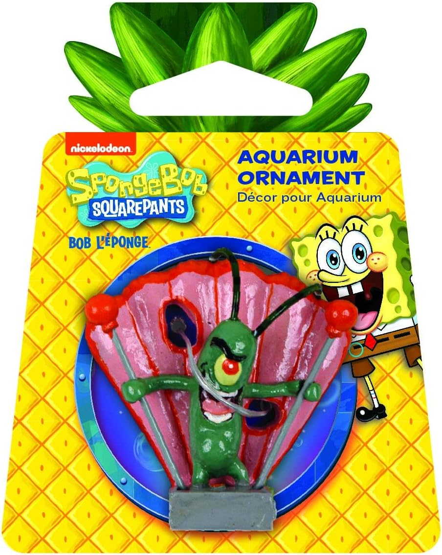 Penn Plax Spongebob Squarepants Resin Replica Aquarium Ornament, Mini image number 2