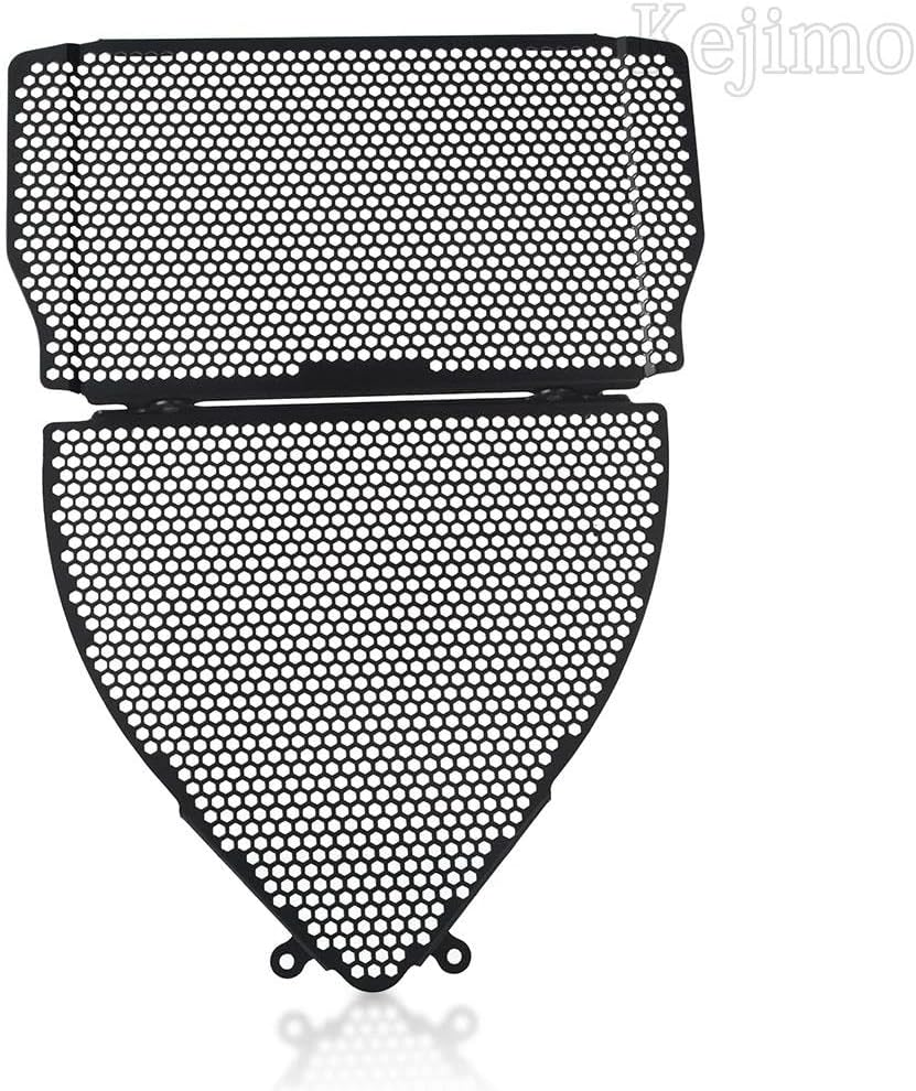 VEAEKNCFCB for Y&Amaha for YZFR3 YZF-R3 2015-2018 Parts Radiator Grille Guard Cover and Header Set Protector Motorcycle Radiator Guard Engine(Black No Logo) image number 4