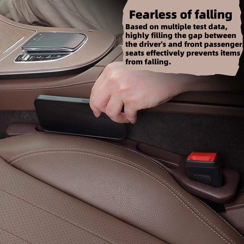 RJDJDLXM 2025 Upgraded Car Seat Gap Organizer Storage Box, Storage Box for Car Seats, Universal Organizer Car Seat Gap Filler (Black)