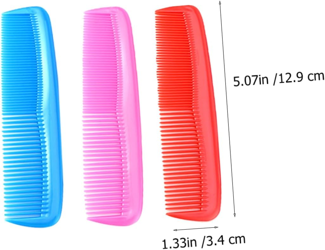 OHPHCALL 12Pcs Mini Hair Comb Static Hair Brush Portable Travel Hairdressing Comb image number 1