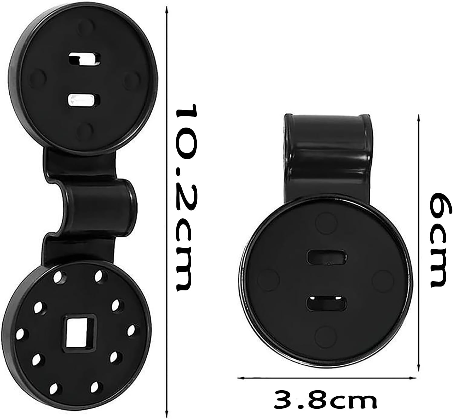 50PCS Shade Cloth Clips, Shade Cloth Heavy Duty Lock Grip,Shade Cloth Plastic Clips Windproof Awning, Greenhouse Shade Cloth Fix Clamp Tent Clips Accessory for Garden Netting Sun Shade Net (Black) image number 3