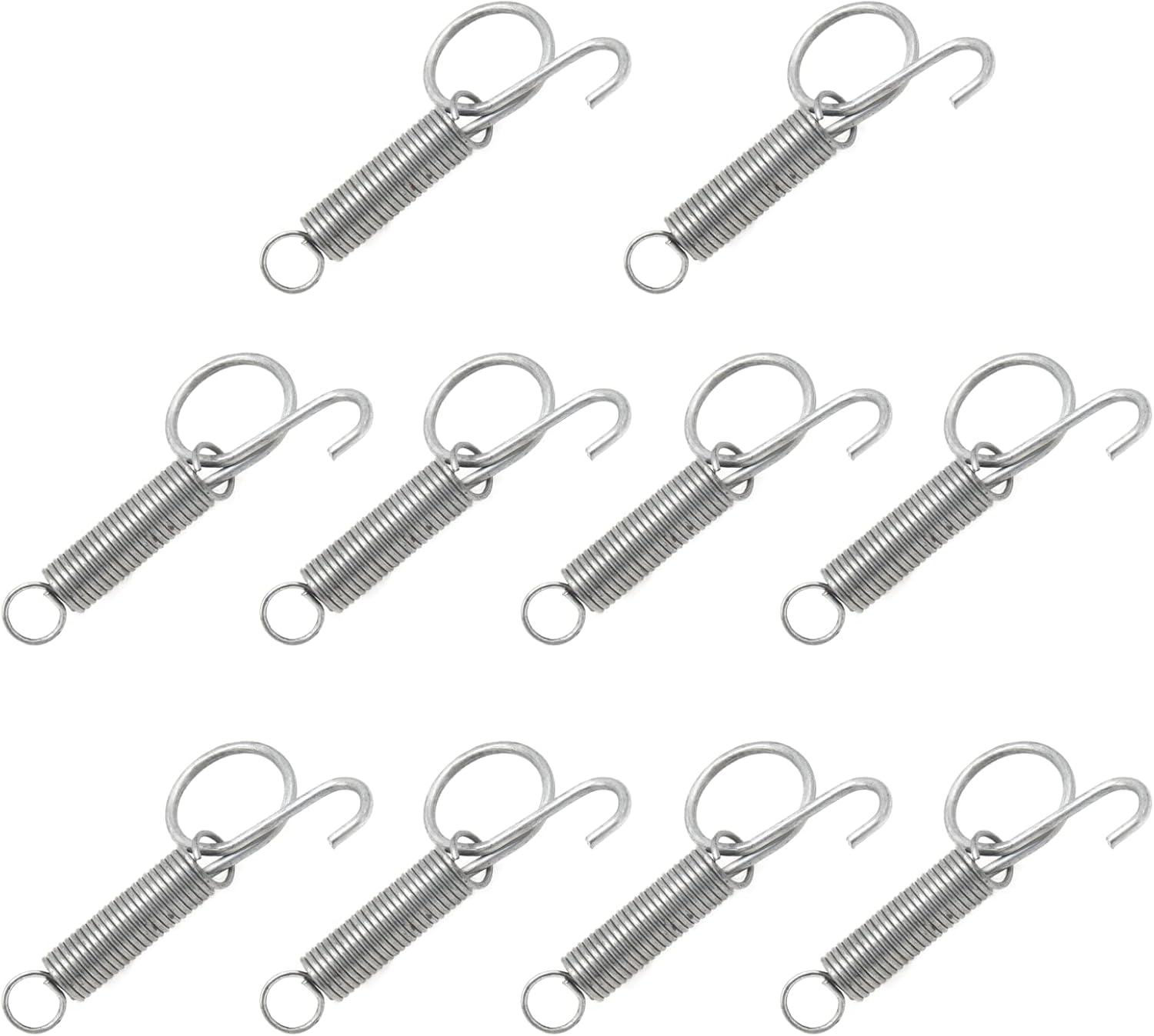 Cheerock 10Pcs Spring Latch Hook for Cat Bird Cage, Pet Cage Door Spring Latch Lock, Rabbit Cages Door Spring Latch Hook, Pet Cage Door Fixing Compatible with Large Bird Parrot Cat image number 2