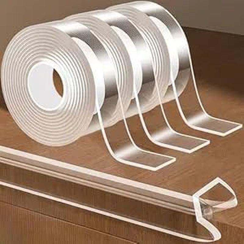 KEWAYO 3Pcs Clear Edge Protector Strip, Sharp Edge Wrap Cover Tape, Self Adhesive Protective Bumper Guards for Cabinet Door Desk Glass Table Bed Furniture, Kitchen Countertop image number 5