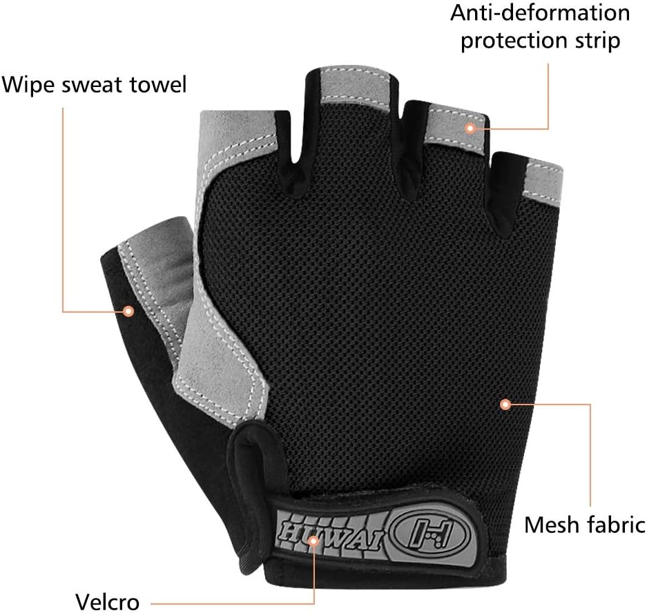 Cycling Gloves for Men Women, Bike Gloves Half Finger Road Bike MTB Gloves, Anti-Slip Shock-Absorbing Glove for Fitness Cycling Outdoor Sports image number 3