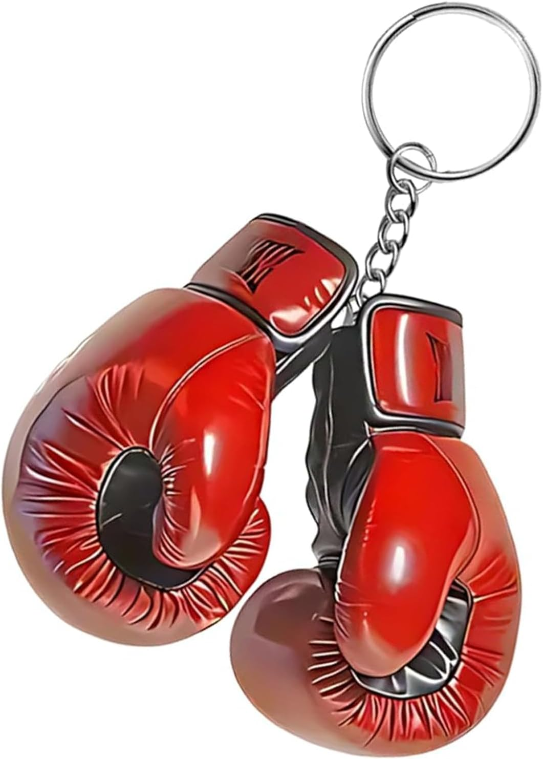 Fokmuaex 1Pcs Exquisite Boxing Gloves Shaped Keyring - Multifunctional Bag Charm & Car Ornament, Creative Accessories for All Ages​