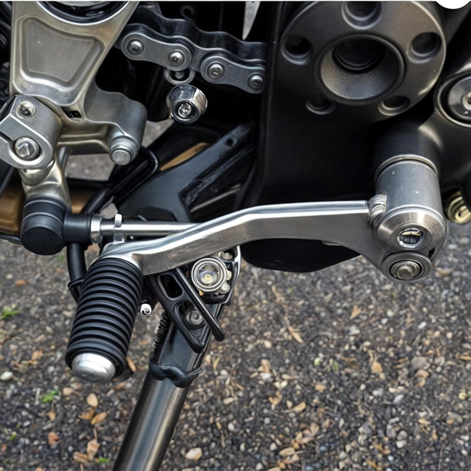 Marsrut Left Gear Shift Lever Pedal Compatible with Kawasaki Ninja 250R 300 Z250 Z300 EX250R Motorcycle, 13242-0088 Left Shifter Brake Pedal Replacement Part image number 4