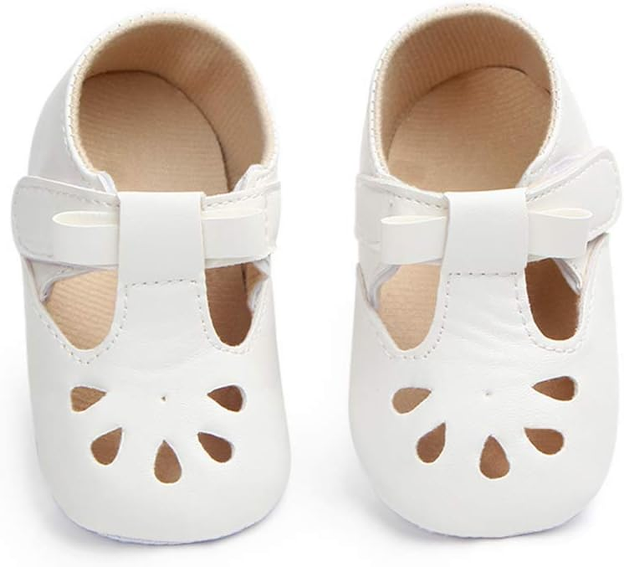 Baby Girls' Retro Leather Button Mary Jane Shoes image number 2