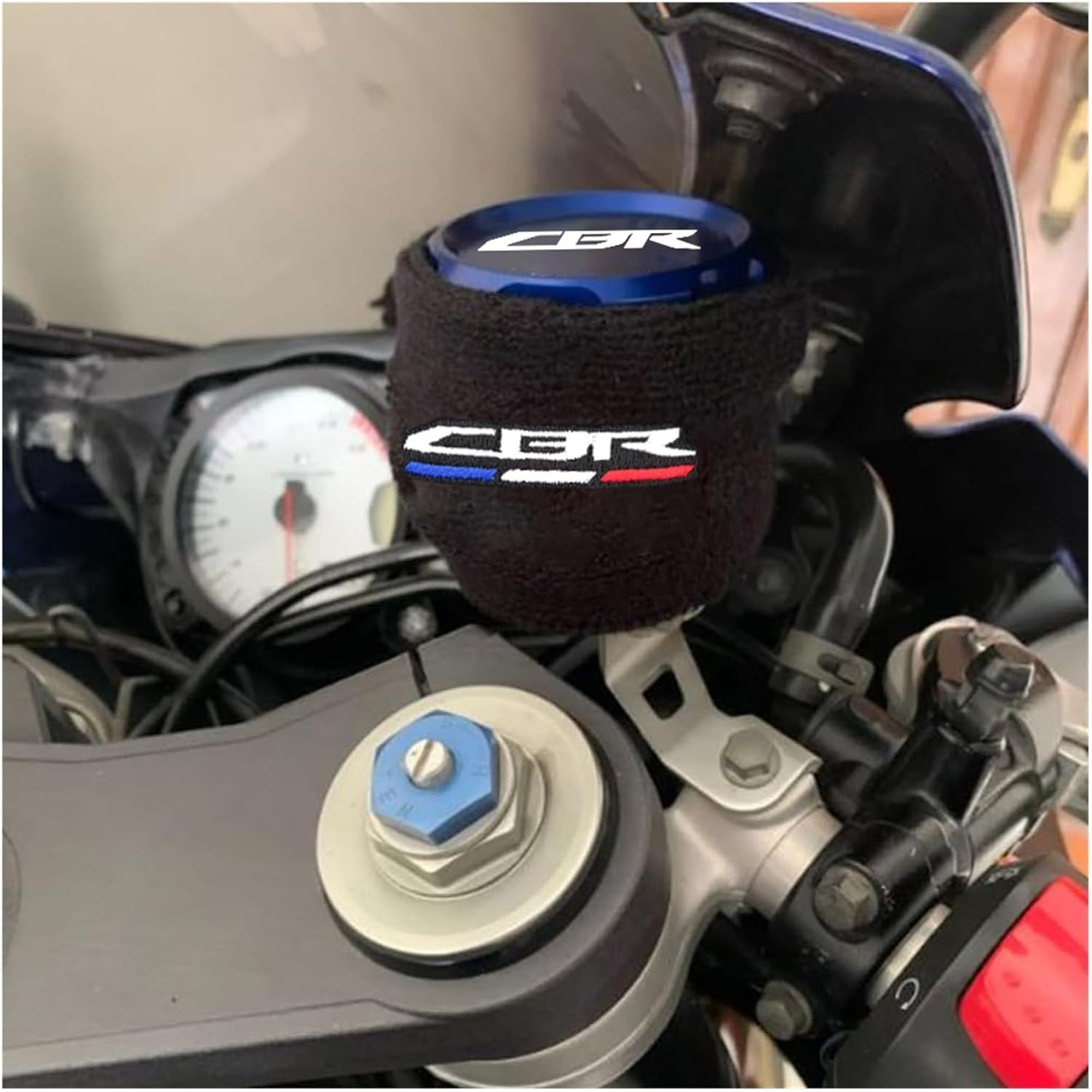 CBR 600RR 1000RR CBR 600 RR 600RR 2007-2024 Accessories Motorcycle Front Brake Fluid Reservoir Cover Sock Protection(1 Sock) - 1 Front-Blue image number 2