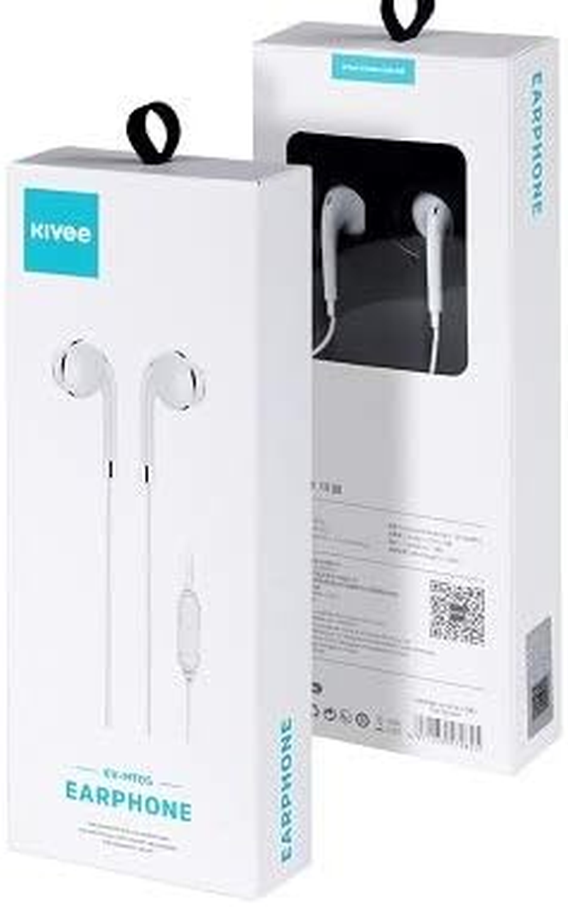 KIVEE MT05B Earphone 3.5Mm 1.2M Black