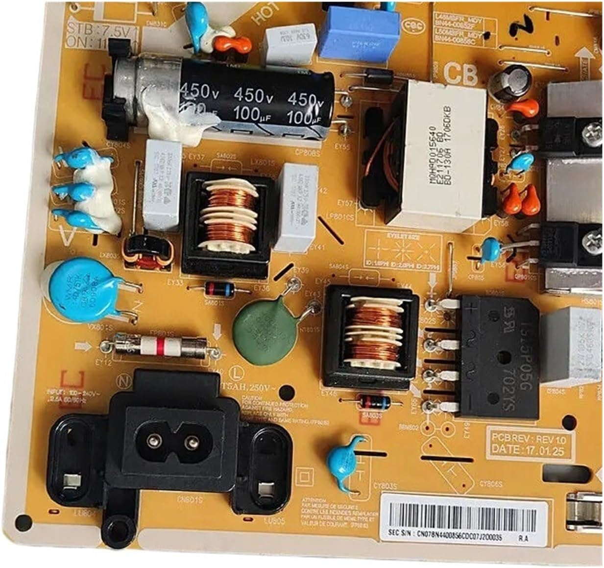 BN44-00856C L50MSFR_MDY Power Board Is for UE49M5000AUXKZ UE49M5000AUXRU UE49M5000AUXSQ UE49M5000AUXUZ UE49M5000AKXZT TV image number 1