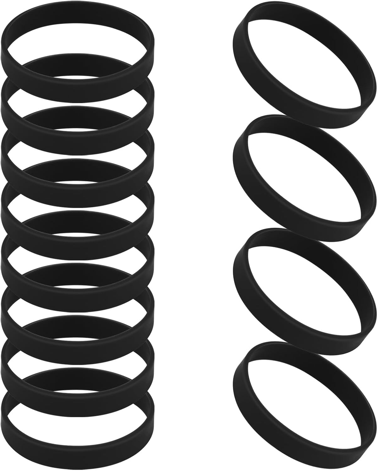 GOGO 12 PCS Silicone Wristbands for Kids, Rubber Bracelets