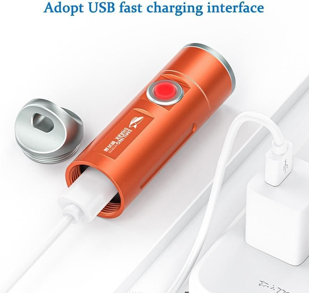 Rechargeable Handheld Torch Keychain Flashlight USB-C Rechargeable Compact Everyday Flashlight Hik Pocket for Camping, Carry image number 5