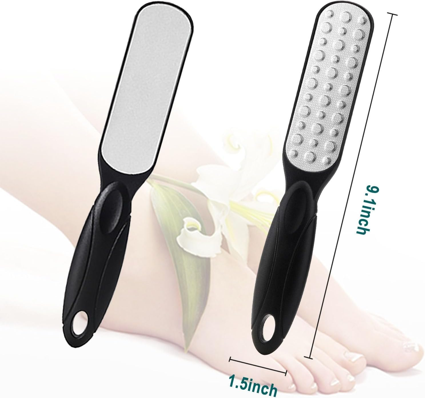 Professional Double-Sided Stainless Steel Foot File: Eliminate Calluses, Dead Skin, and Rough Feet for Smooth, Healthy Feet image number 2