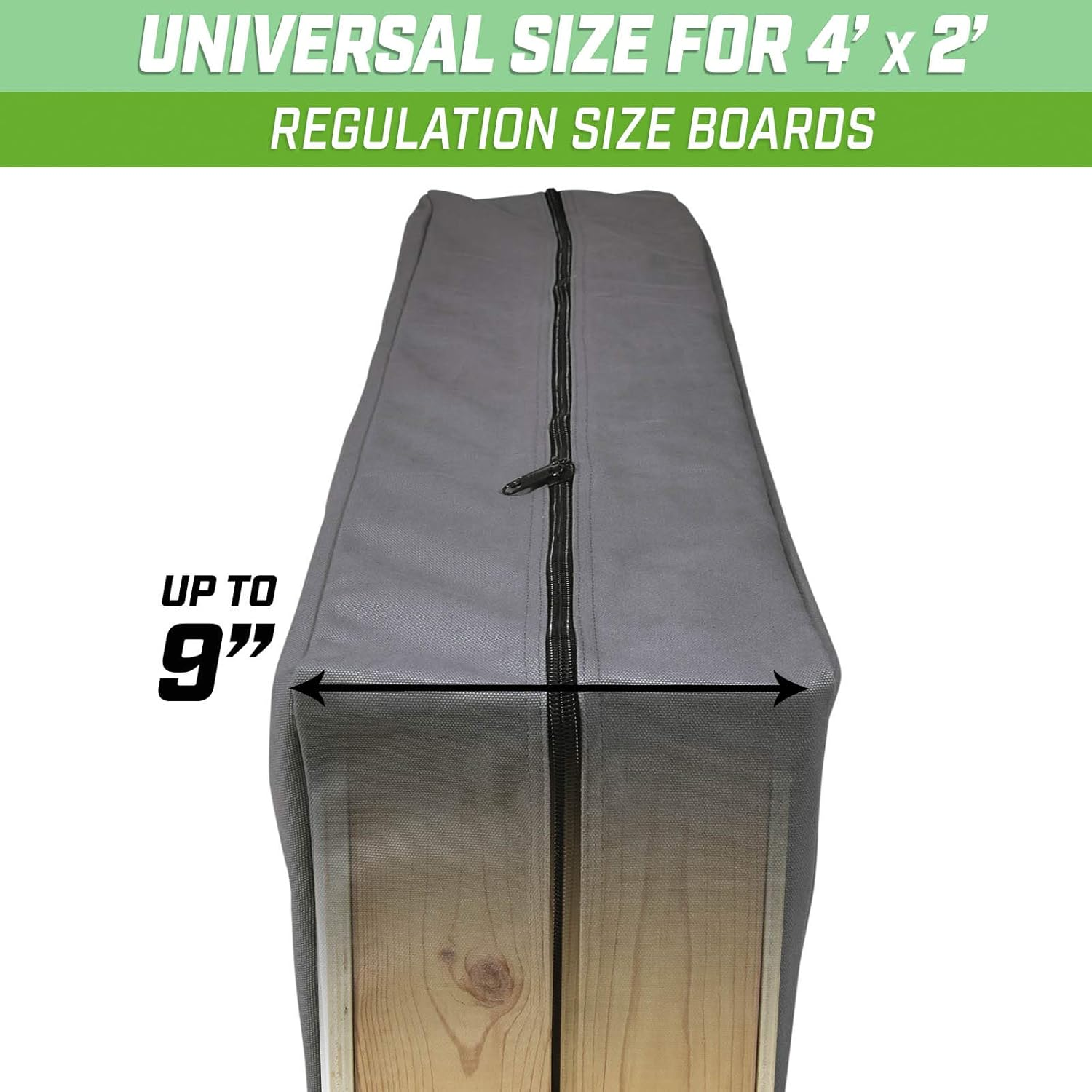 Gosports 4 X 2 Ft Canvas Cornhole Carrying Case - Choose Navy Blue, Gray, or Natural - PRO Grade image number 1