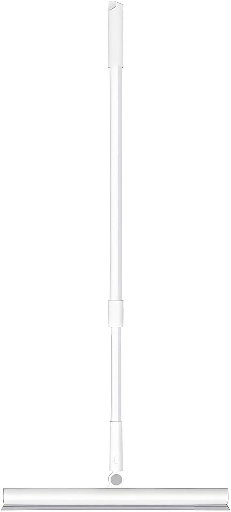 39Cm Floor Squeegee Scrubber with Adjustable Handle (75-125Cm), 180&deg; Pivoting Head & Soft Rubber Blade for Glass, Floor, Shower Walls, and Bathroom Surfaces