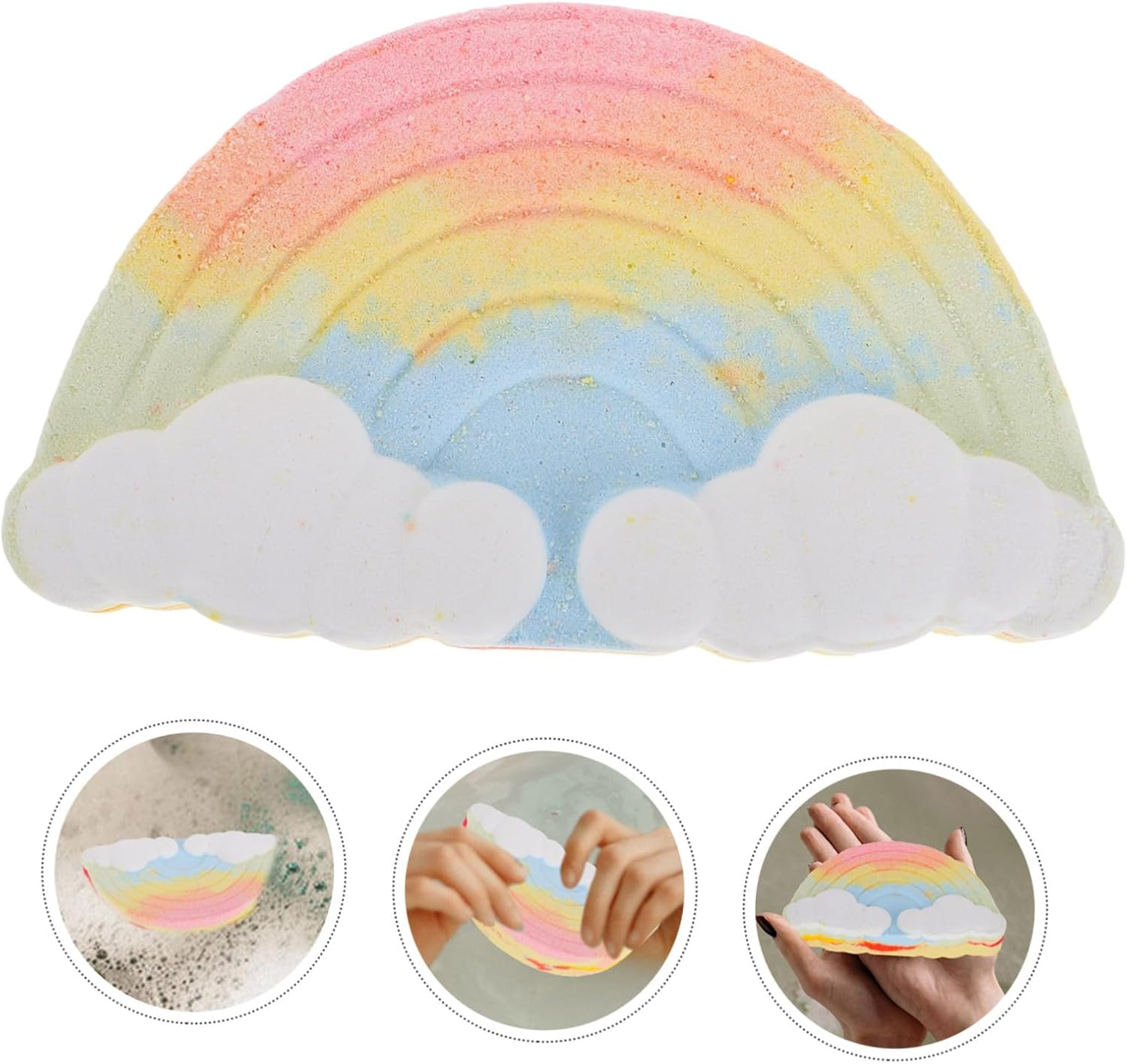 BELLIFFY Unique Cloud Shaped Handmade Moisturizing Salt Bombs for Relaxing Essential Oil Infused image number 4
