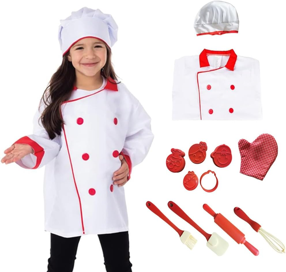 Kids Dressing up Costumes Pretend Play Police, Firefighter, Doctor, Astronaut for Boys Girls Pretend Role Play Costumes Accessories for Age 3-8