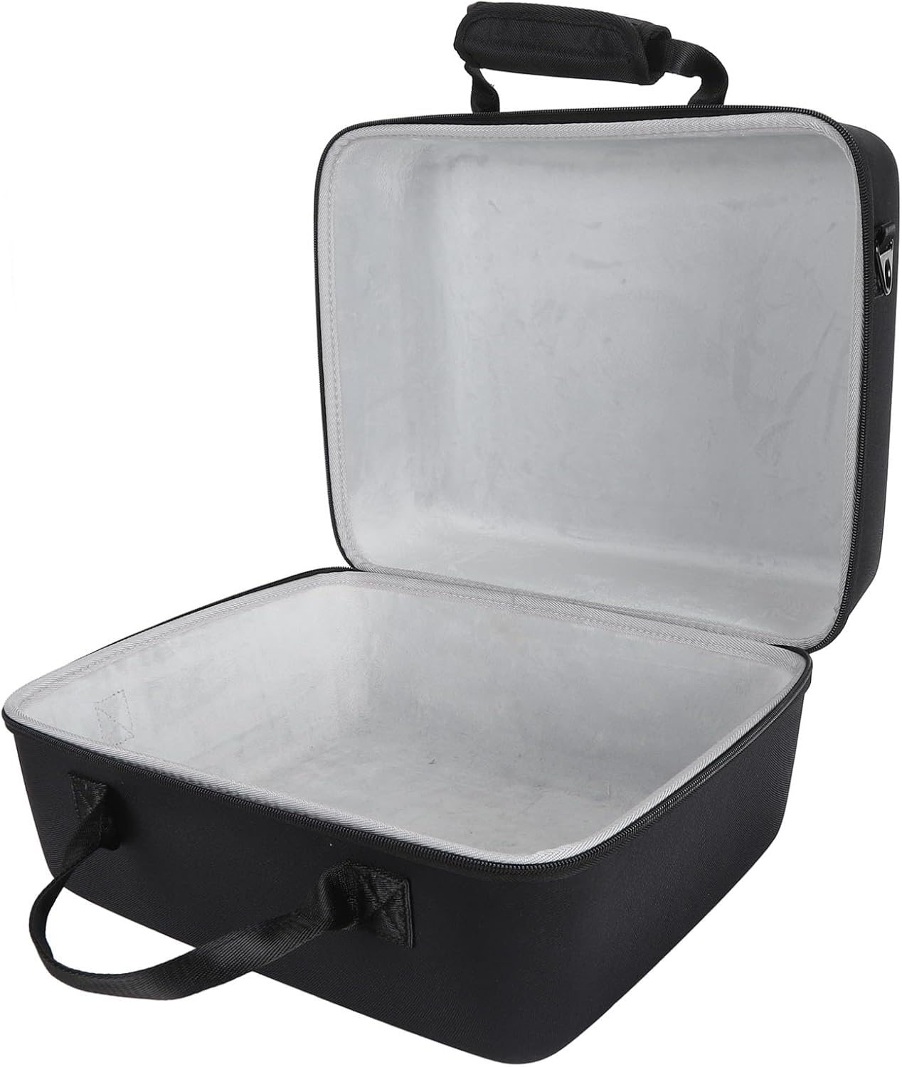 Hard Portable Speaker Storage Bag for S1 PRO Plus, Speaker Case with Microphone and Power Cable, Black, Waterproof, Durable, Drop Resistant, Comfortable Handle image number 4