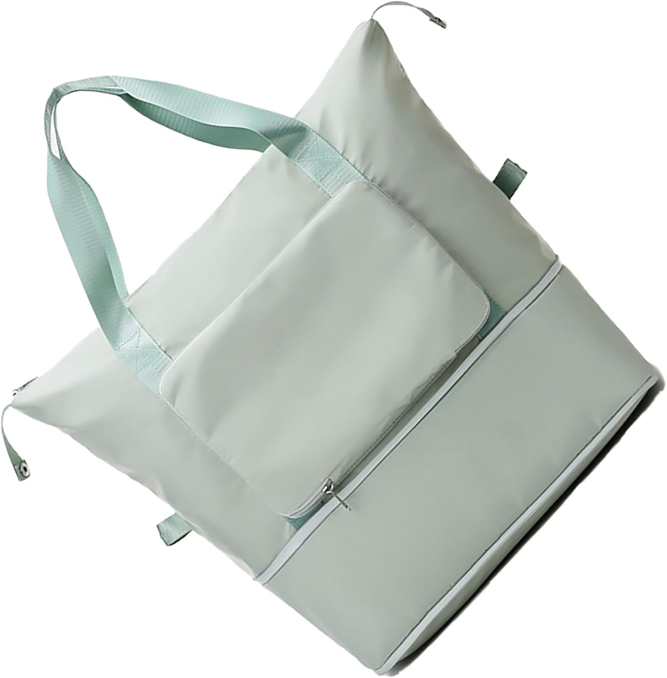 Women'S Large Capacity Travel Bag Gym Tote Folding Bag to Carry Weekend Hospital Tote Overnight Bag Expandable Weekend Gym Sports Vacation Camping Light Green