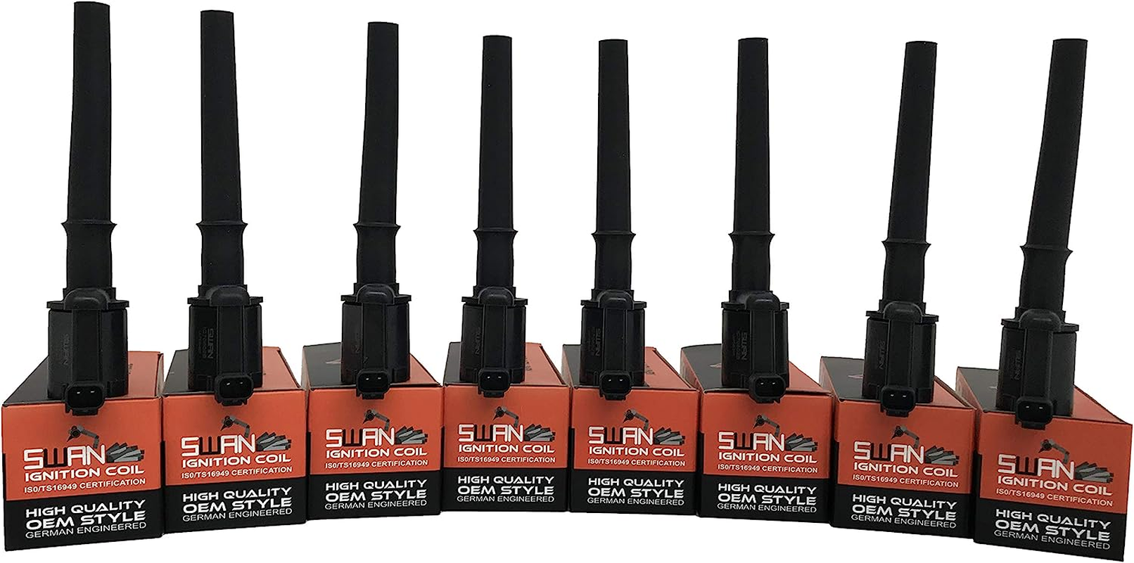 Pack of 8 - SWAN Ignition Coil for Ford Falcon, Mustang & FPV GT, GT-P, Pursuit (5.4L V8-32V) image number 2