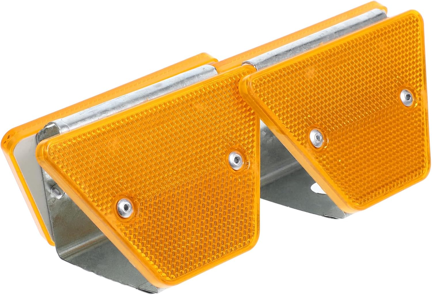 ULTECHNOVO 8Pcs Trapezoidal Road Reflectors Reflective Road Delineators for Highway Nighttime Driver Safety