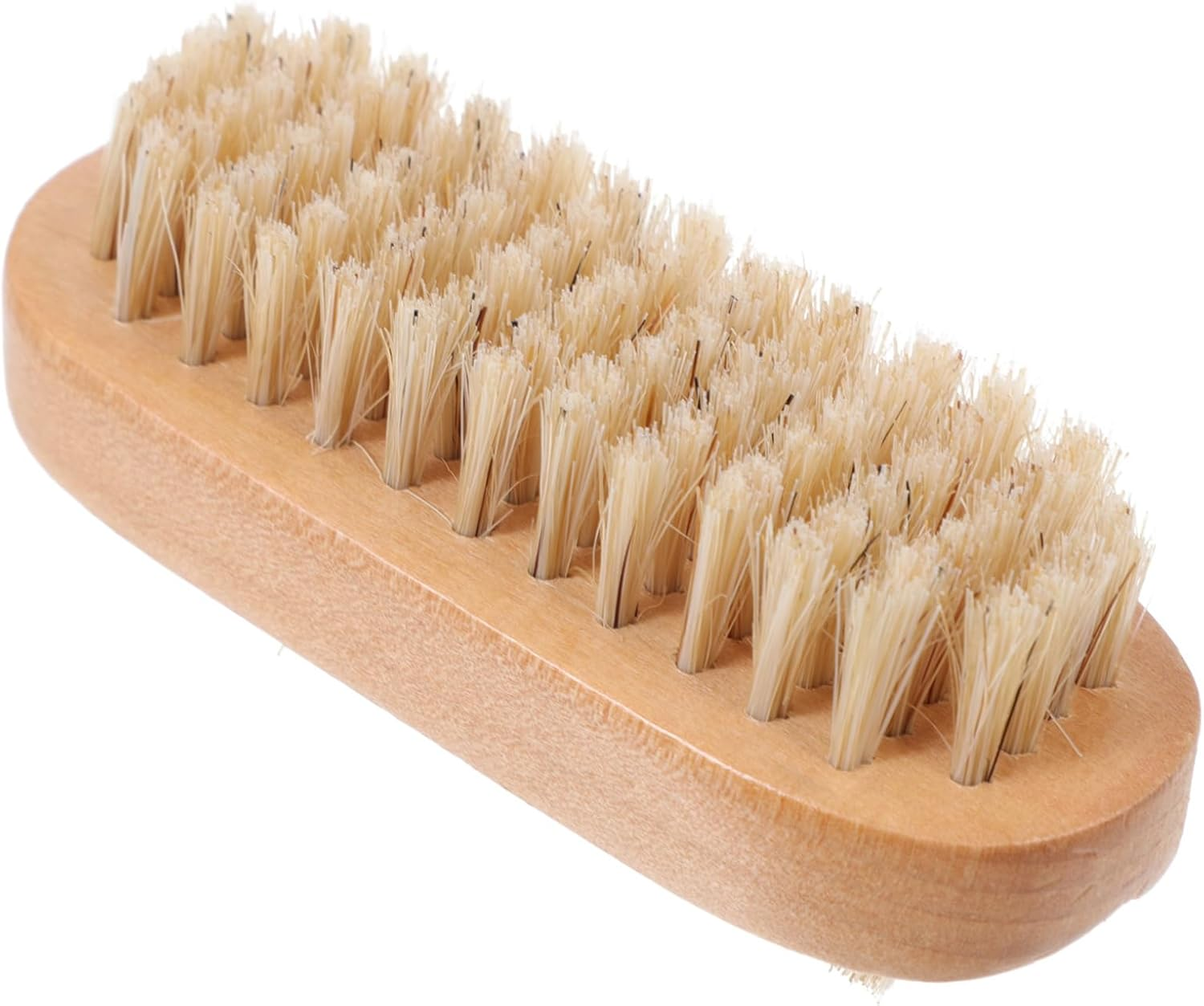 LALADEFIEE Wood Boar Bristle Nail Brush Nail Art Brush Cleaner for Home Professional Use image number 5