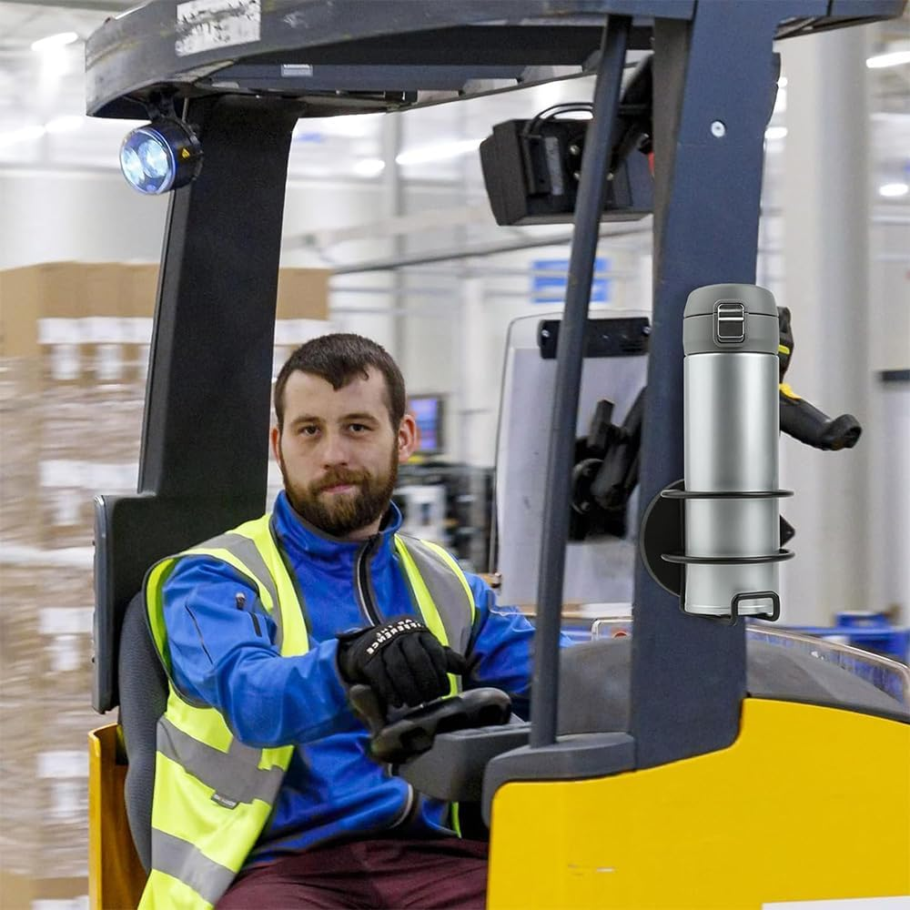 Magnetic Cup Holder 2 Pack, Heavy Duty Metal Beverage Holder, Portable Magnet Cup Holder, Bottle Holder for Refrigerator, Treadmill, Boat, Bus, Car, Side Magnetic. image number 3