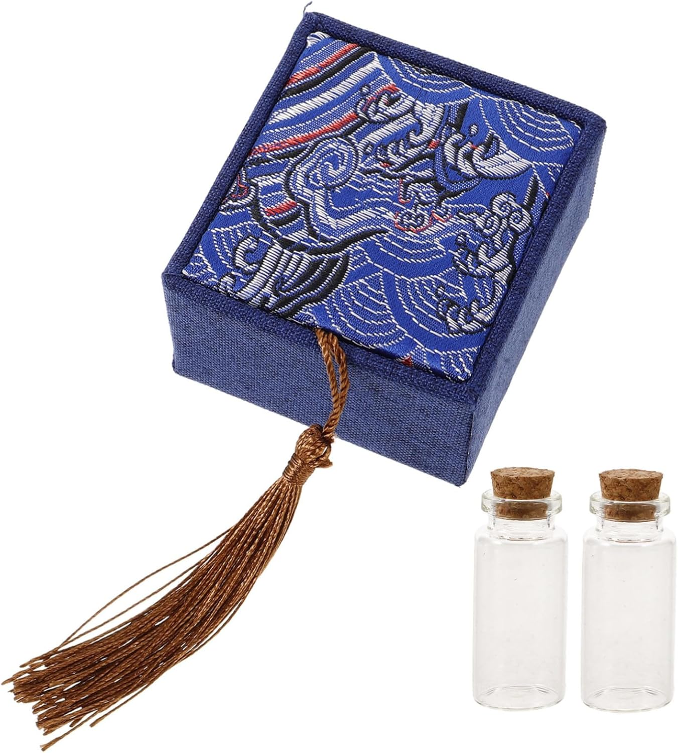 Baby Fetal Hair Keepsake Box and Milk Teeth Preservation Bottles Set, Diy Newborn Hair and Teeth Souvenir Storage, Red Collection Case for Infant Memory Preservation image number 2