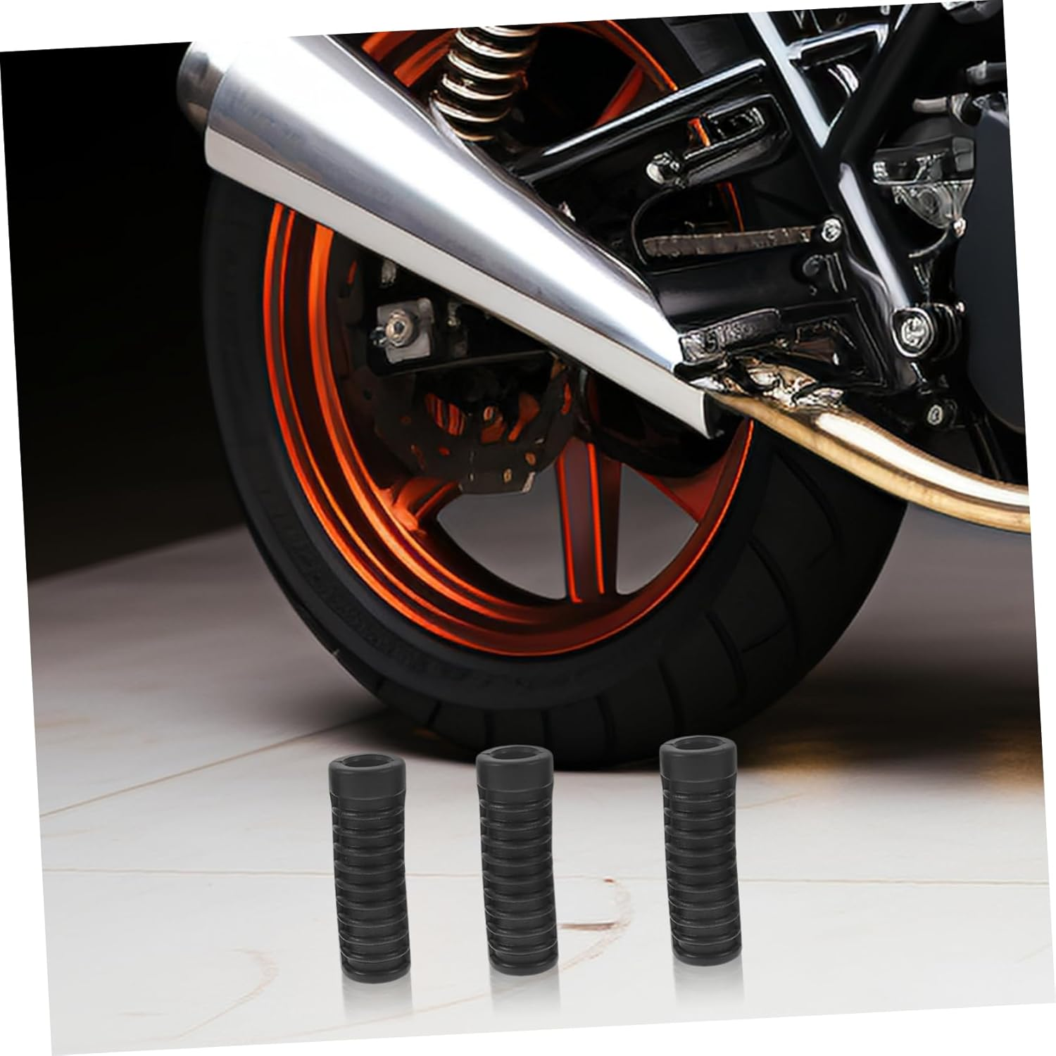 Motorcycle Shifter Lever Cover 5Pcs Universal Rubber Shift Boot Protector Motorbike Gear Pedal Shoes Protector for Motorcycles and Dirt Bikes image number 3